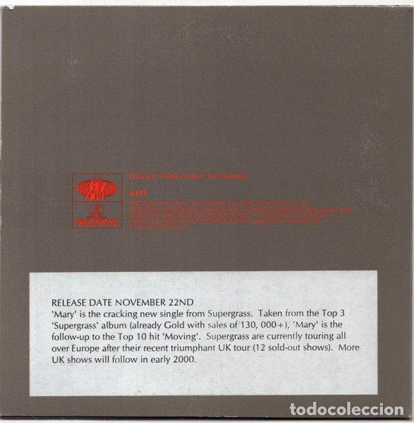 CDs de m&uacute;sica: Supergrass &ndash; Mary (CD, Parlophone CDRDJ 6531) - Foto 5