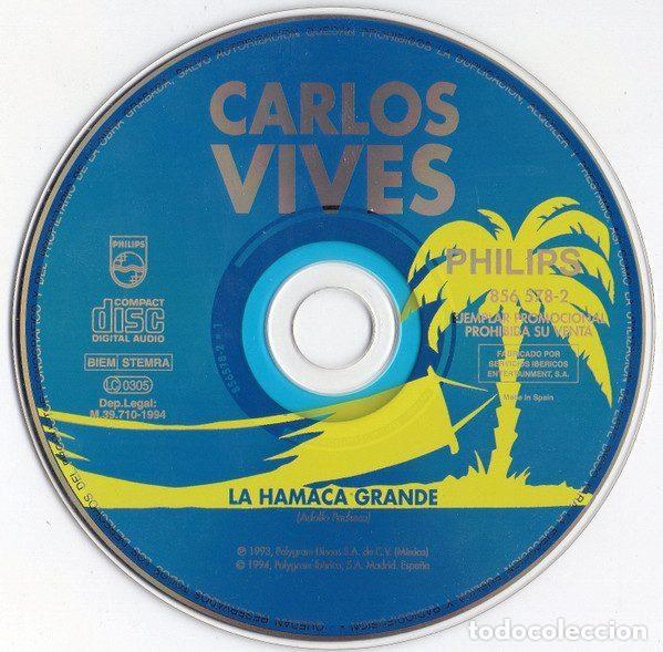 CDs de m&uacute;sica: Carlos Vives &ndash; La Hamaca Grande (CD, Philips 856 578-2) - Foto 3