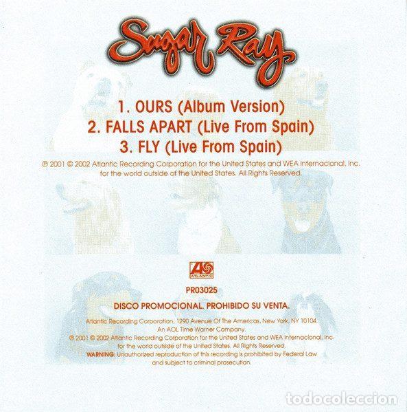 CDs de m&uacute;sica: Sugar Ray &ndash; Ours (CD, Atlantic PR03025) - Foto 2