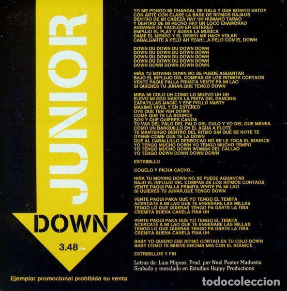 CDs de m&uacute;sica: Junior M&iacute;guez &ndash; Down (CD, Universal JUNIOR3) - Foto 2