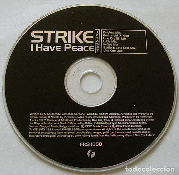 CDs de m&uacute;sica: Strike &ndash; I Have Peace (CD, Fresh FRSHD58) - Foto 4