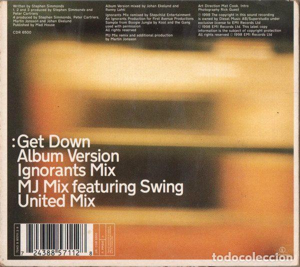 CDs de m&uacute;sica: Stephen Simmonds &ndash; Get Down (CD, Parlophone 7243 8 85711 2 8) - Foto 2