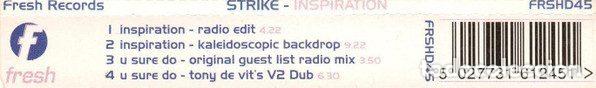CDs de m&uacute;sica: Strike &ndash; Inspiration (CD, Fresh FRSHD45) - Foto 2