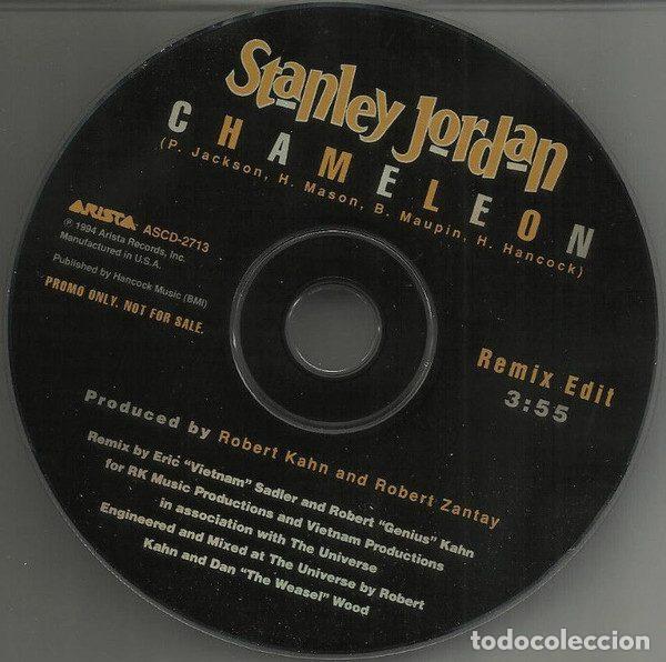 CD de M&uacute;sica: Stanley Jordan &ndash; Chameleon (CD, Arista ASCD-2713)