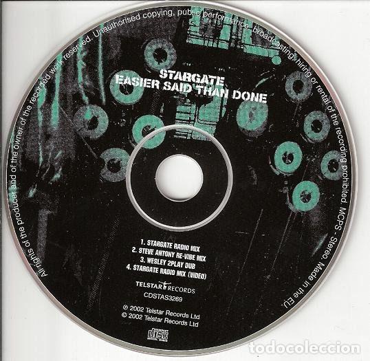CDs de m&uacute;sica: StarGate &ndash; Easier Said Than Done (CD, Telstar CDSTAS3269) - Foto 3