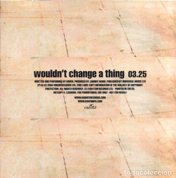 CDs de m&uacute;sica: Haven &ndash; Wouldnt Change A Thing (CD, Radiate RDTCDP14) - Foto 2