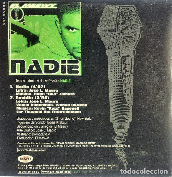 CDs de m&uacute;sica: El Meswy &ndash; Nadie (CD, Boa 00105006) - Foto 2