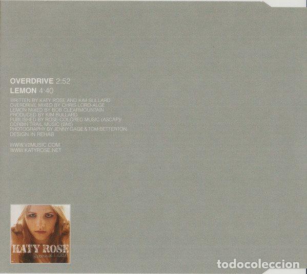 CDs de m&uacute;sica: Katy Rose &ndash; Overdrive (CD, V2 VVR5024613) - Foto 2