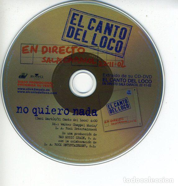 CDs de m&uacute;sica: El Canto Del Loco &ndash; No Quiero Nada (CD, Ariola 82876 502867)