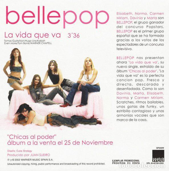CDs de m&uacute;sica: Bellepop &ndash; La Vida Que Va (CD, WEA SP200W) - Foto 2