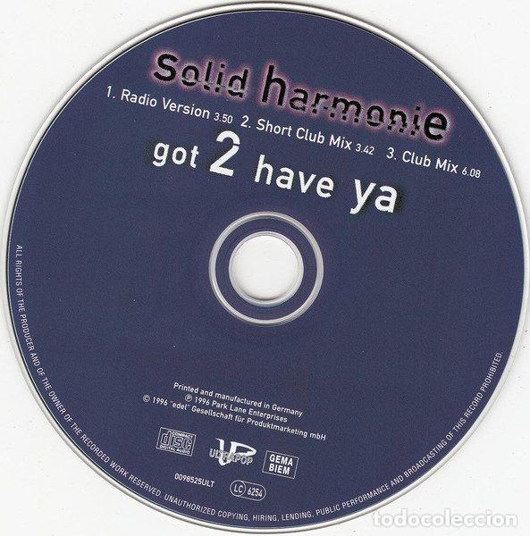 CDs de m&uacute;sica: Solid HarmoniE &ndash; Got 2 Have Ya (CD, Ultrapop 0098525ULT) - Foto 5