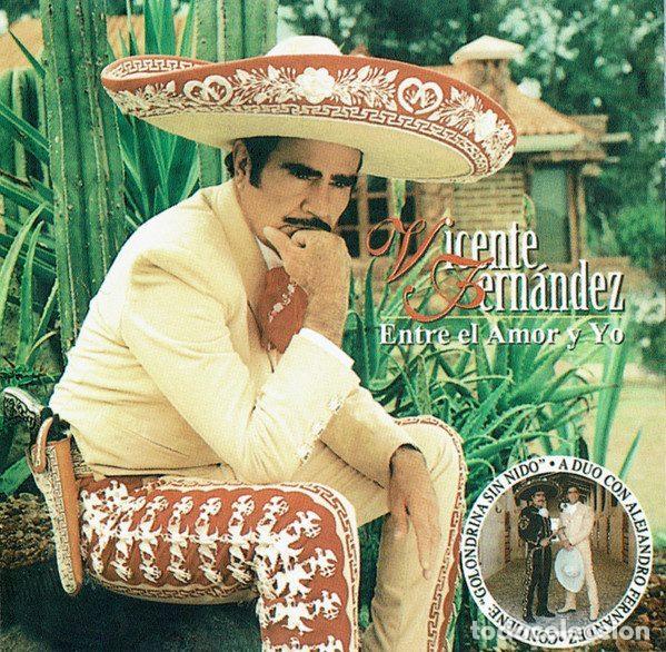 CD de M&uacute;sica: Vicente Fernandez &ndash; Entre El Amor Y Yo (CDr, Sony Discos RMK-82713/2-485232)