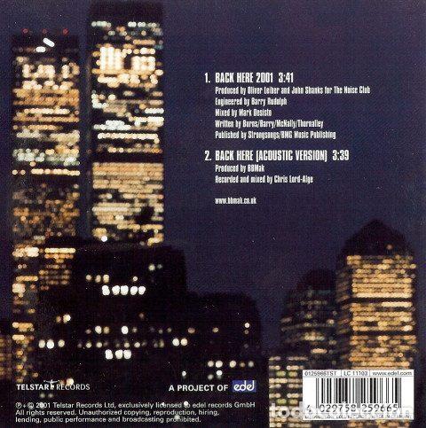CDs de m&uacute;sica: BBMak &ndash; Back Here (CD, Telstar 0125966 TST) - Foto 2