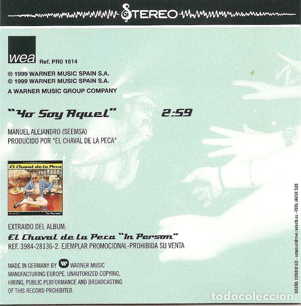 CDs de m&uacute;sica: El Chaval De La Peca &ndash; Yo Soy Aquel (CD, WEA PR0 1614) - Foto 2