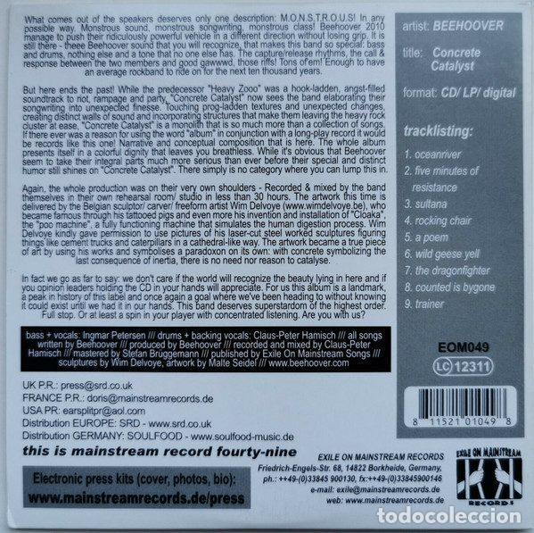 CDs de m&uacute;sica: Beehoover &ndash; Concrete Catalyst (CD, Exile On Mainstream Records EOM049) - Foto 2