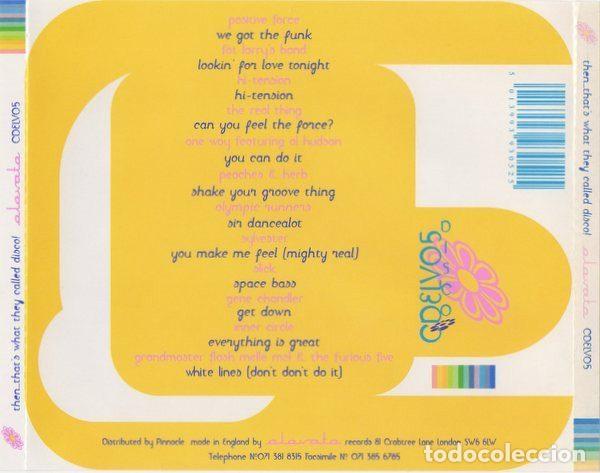 CDs de m&uacute;sica: Various &ndash; Then...Thats What They Called Disco! (CD, Elevate CDELV05) - Foto 2