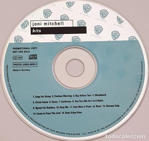 CDs de m&uacute;sica: Joni Mitchell &ndash; Hits (CD, Warner Bros. Records PROP221-2) - Foto 2