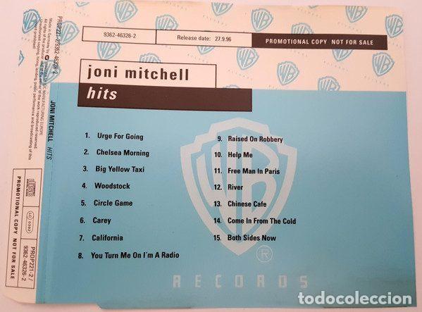 CD di Musica: Joni Mitchell &ndash; Hits (CD, Warner Bros. Records PROP221-2)