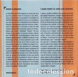 CDs de m&uacute;sica: Various &ndash; Talents 2003 : 12&egrave;me Edition (CD, Midem none) - Foto 2