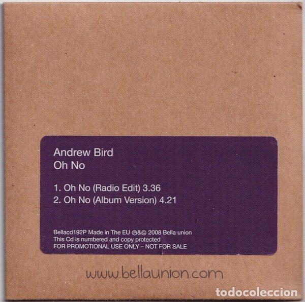 CD de M&uacute;sica: Andrew Bird &ndash; Oh No (CD, Bella Union Bellacd192P)