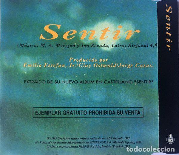 CDs de m&uacute;sica: Jon Secada &ndash; Sentir (CD, Hispavox 40 2446 2) - Foto 2