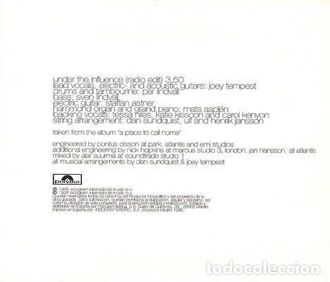 CDs de m&uacute;sica: Joey Tempest &ndash; Under The Influence (CD, Polydor none) - Foto 3