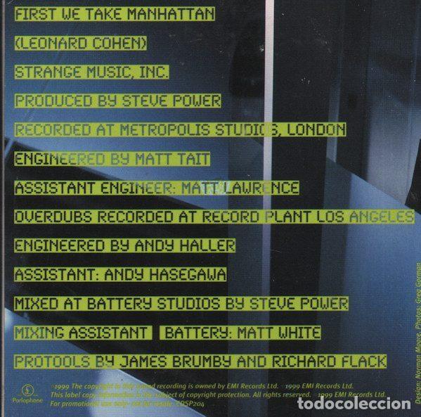 CDs de m&uacute;sica: Joe Cocker &ndash; First We Take Manhattan (CD, EMI CDSP204) - Foto 2