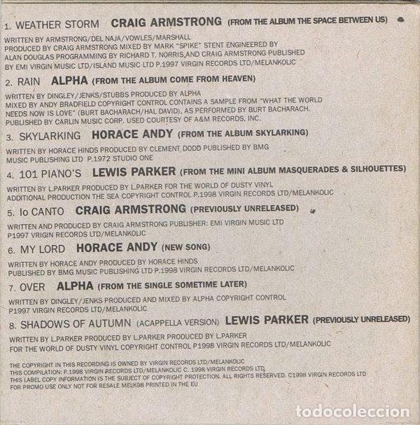 CDs de m&uacute;sica: Various &ndash; Melankolic Sampler (CD, Melankolic MELK98) - Foto 2