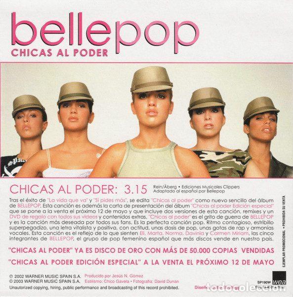 CDs de m&uacute;sica: Bellepop &ndash; Chicas Al Poder (CD, WEA SP190W) - Foto 2