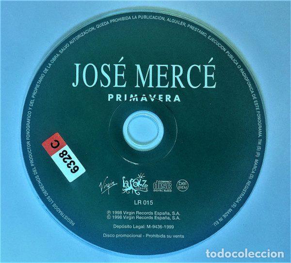 CDs de m&uacute;sica: Jos&eacute; Merc&eacute; &ndash; Primavera (CD, Virgin LR 015) - Foto 5