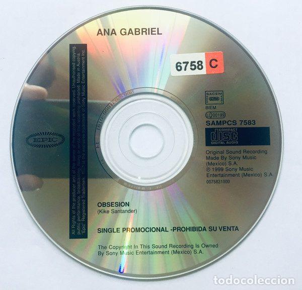 CDs de m&uacute;sica: Ana Gabriel &ndash; Obsesi&oacute;n (CD, Epic SAMPCS 7583 ) - Foto 3