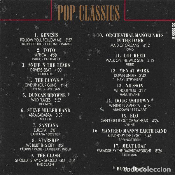 CDs de m&uacute;sica: Various &ndash; Pop Classics (CD, Arcade 02 5000 61) - Foto 3