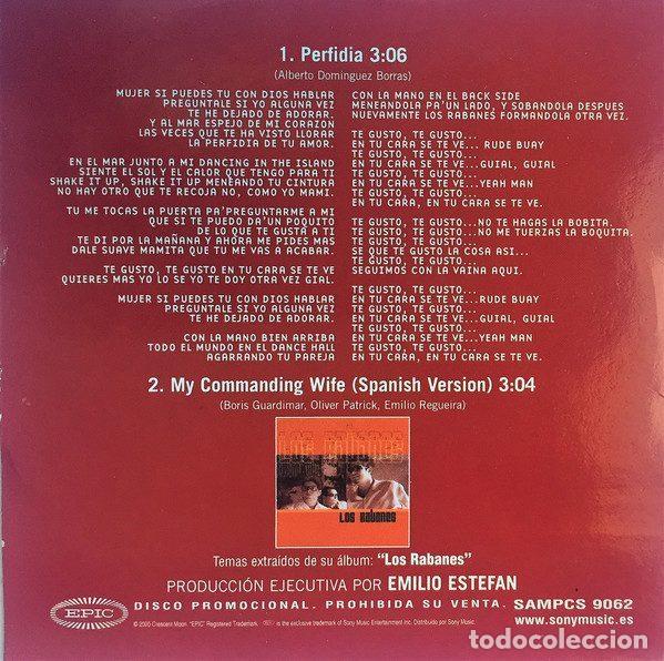 CDs de m&uacute;sica: Los Rabanes &ndash; Perfidia (CD, Epic SAMPCS 9062) - Foto 2