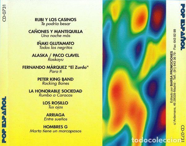 CDs de m&uacute;sica: Various &ndash; Pop Espa&ntilde;ol (CD, Barsa Promociones CD-0731) - Foto 2