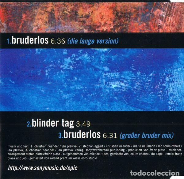 CDs de m&uacute;sica: Selig &ndash; Bruderlos (CD, Epic EPC 662886 2) - Foto 3