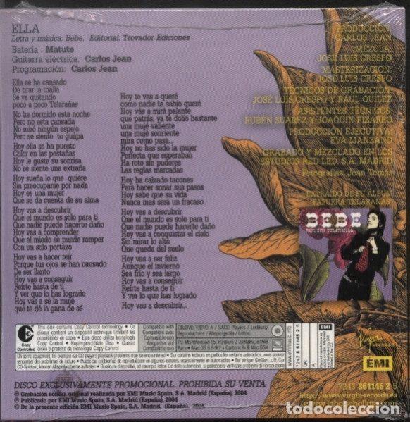 CDs de m&uacute;sica: Bebe &ndash; Ella (CD, Virgin 861145 2) - Foto 2