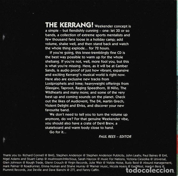 CDs de m&uacute;sica: Various &ndash; Kerrang! Weekender (CD, Kerrang! none) - Foto 5
