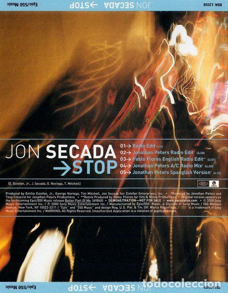 CDs de m&uacute;sica: Jon Secada &ndash; Stop (CD, 550 Music BSK 12558) - Foto 3