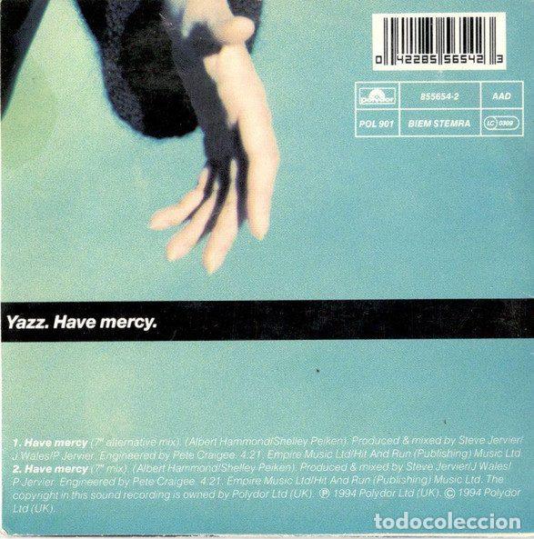 CDs de m&uacute;sica: Yazz &ndash; Have Mercy (CD, Polydor 855654-2) - Foto 2