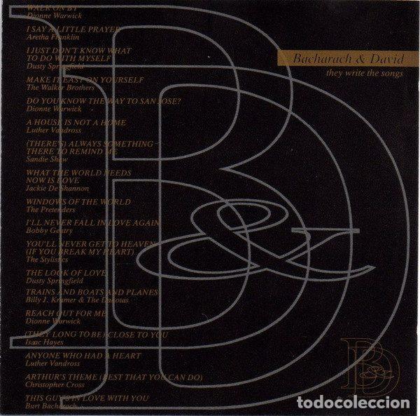 Music CDs: Various &ndash; Bacharach & David They Write The Songs (CD, Dino Entertainment DIN CD 16)
