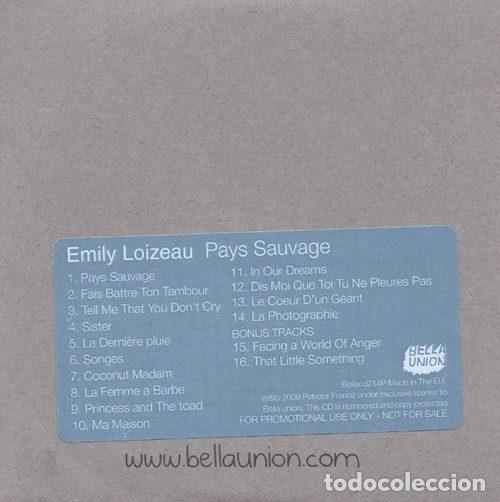 CDs de m&uacute;sica: Emily Loizeau &ndash; Pays Sauvage (CD, Bella Union Bellacd214P)