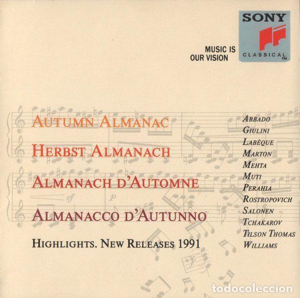 CDs de Musique: Various &ndash; Autumn Almanac. Highlights. New Releases 1991 (CD, Sony Classical SXK 47 240)