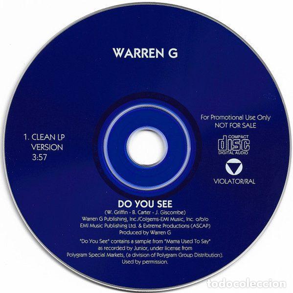 CD di Musica: Warren G &ndash; Do You See (CD, Violator DJWG0001)