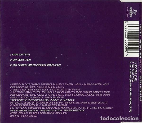 CDs de m&uacute;sica: Weekend Players &ndash; Into The Sun (CD, Multiply Records CDMULTY84) - Foto 2