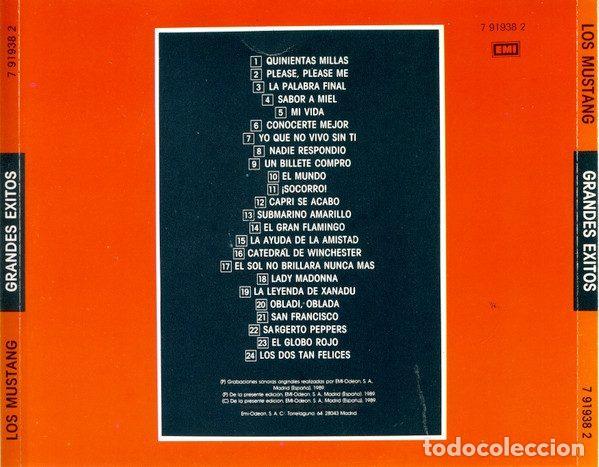 CDs de m&uacute;sica: Los Mustang &ndash; Grandes &Eacute;xitos (CD, EMI 7 91938 2) - Foto 4