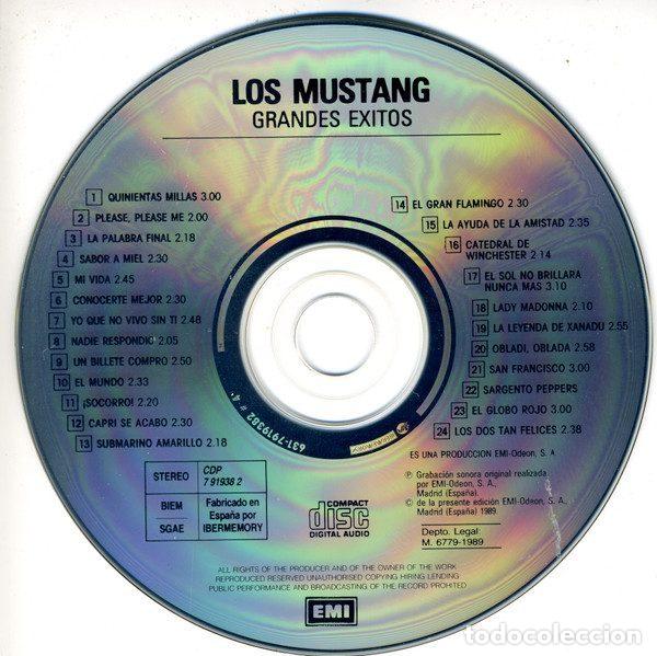CDs de m&uacute;sica: Los Mustang &ndash; Grandes &Eacute;xitos (CD, EMI 7 91938 2) - Foto 5