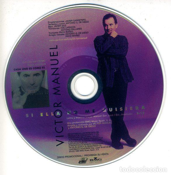 CD de M&uacute;sica: V&iacute;ctor Manuel &ndash; Si Ella No Me Quisiera (CD, Ariola 74321684222)