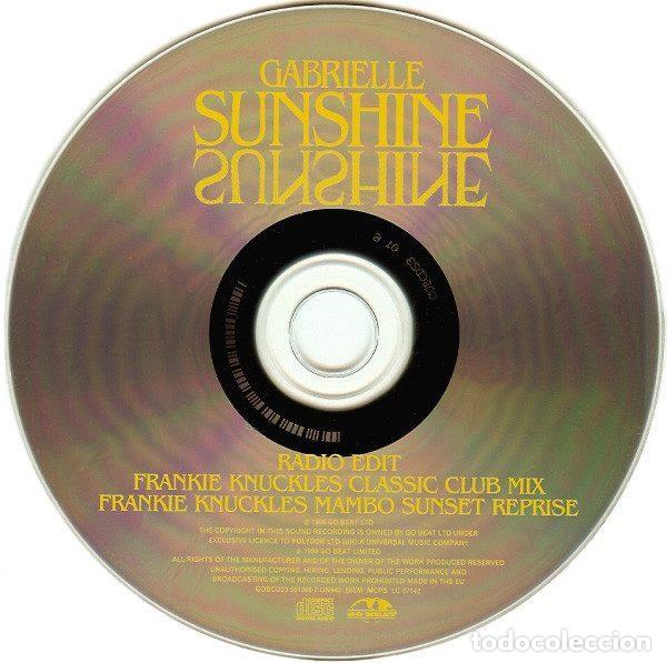 CDs de m&uacute;sica: Gabrielle &ndash; Sunshine (CD, Go! Beat GOBCD23) - Foto 4