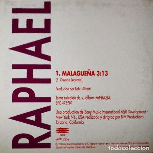 CDs de m&uacute;sica: Raphael &ndash; Malague&ntilde;a (CD, Epic SAMP 2252) - Foto 2
