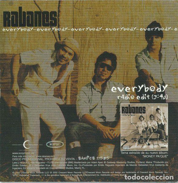 CDs de m&uacute;sica: Rabanes &ndash; Everybody (CD, Epic SAMPCS 11585) - Foto 2